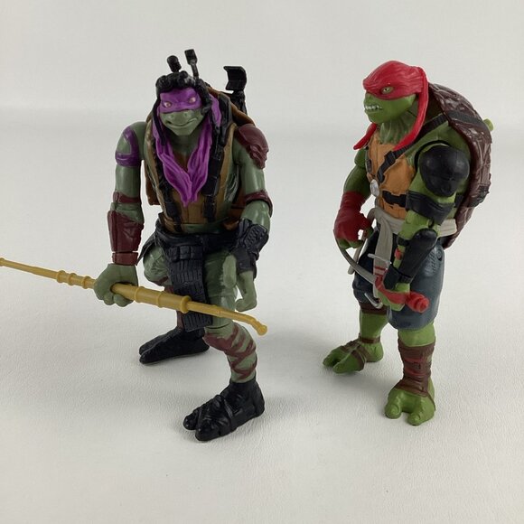 Teenage Mutant Ninja Turtles Out of the Shadows 5" Figures Donatello Raphael Lot - Picture 2 of 6